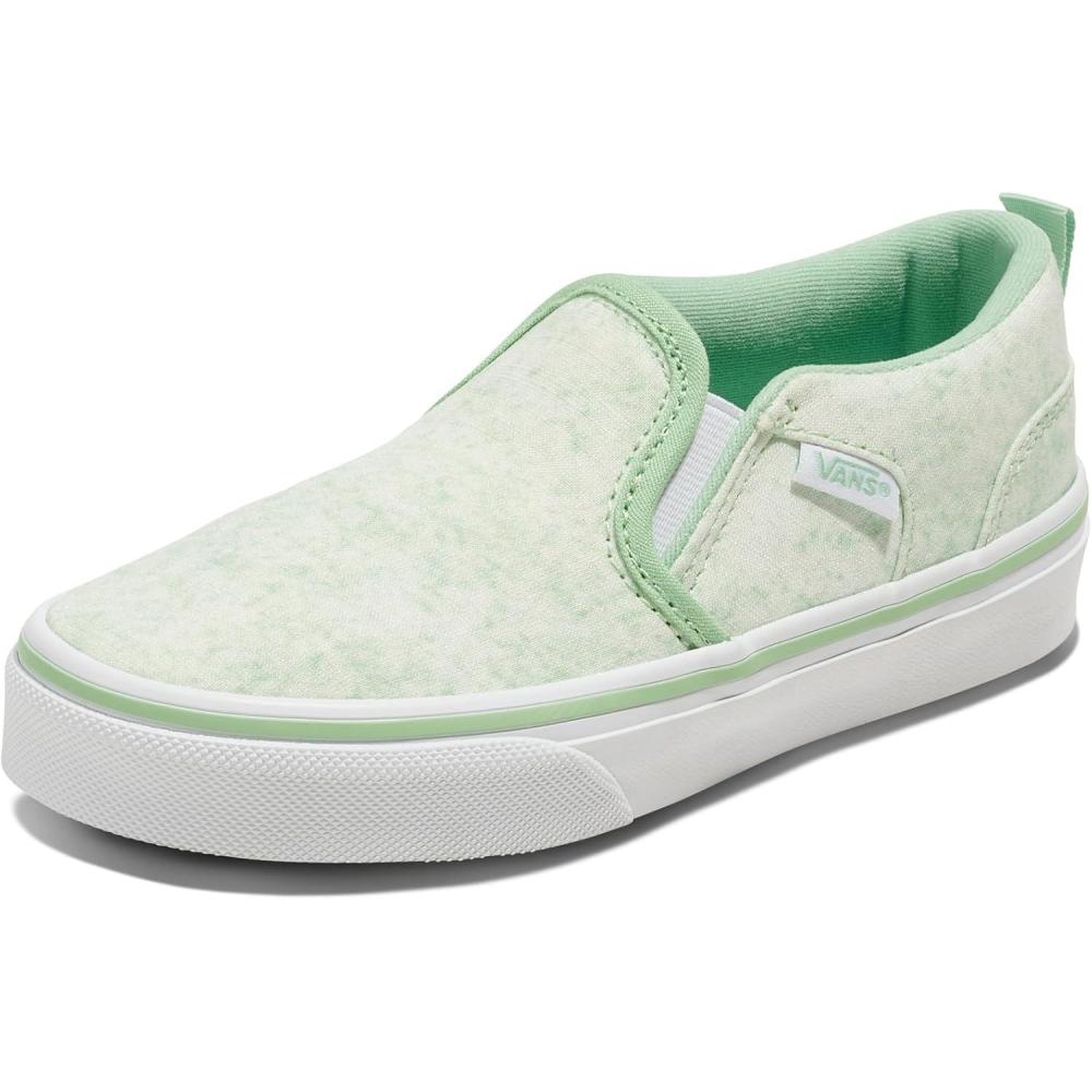 image:imageVans Kids Asher Slipon ShoeGrunge Wash Cacti Green
