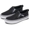 Vans Kids’ Asher Slip-on Shoe(Canvas Black/White)