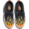 Vans Kids’ Asher Slip-on Shoe(Flame Black)
