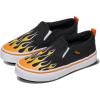 Vans Kids’ Asher Slip-on Shoe(Flame Black)