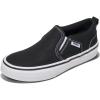 Vans Kids’ Asher Slip-on Shoe(Canvas Black/White)