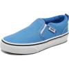 Vans Kids’ Asher Slip-on Shoe(Canvas Vintage Cobalt)