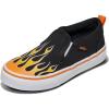 Vans Kids’ Asher Slip-on Shoe(Flame Black)