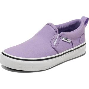 Vans Kids’ Asher Slip-on Shoe(Canvas Purple Haze)