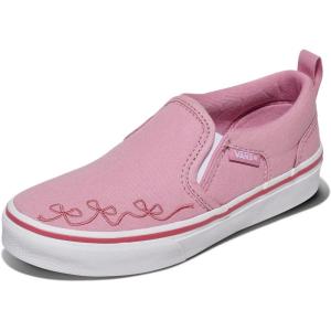 Vans Kids’ Asher Slip-on Shoe(Embroidery Pink Dawn)