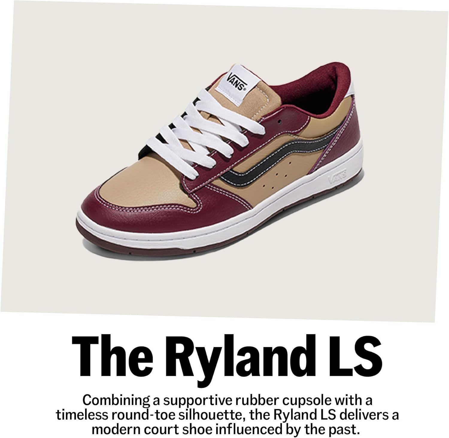 image:imageVans Womens Ryland Ls Shoe Retro Court Sneakers Tennis Fashion InspiredCanvas Sepia Rose