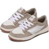 Vans Womens Ryland Ls Shoe – Retro Court Sneakers, Tennis Fashion Inspired(Suede/Canvas Moon Rock)