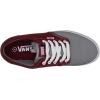 Vans Women’s Skateboarding(Canvas Mid Grey Rio Red)
