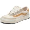 Vans Women’s Brooklyn Deluxe Low Top Sneaker(Neutral Block Classic Cream)