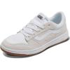 Vans Womens Ryland Ls Shoe – Retro Court Sneakers, Tennis Fashion Inspired(Suede/Canvas White/White)