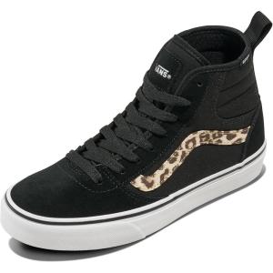 Vans Women’s Ashwood Hi Decon High-top Shoe(Leopard Black)