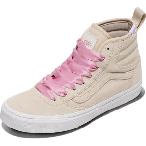 Vans Women’s Ashwood Hi Decon High-top Shoe(Satin Lace Oatmeal)