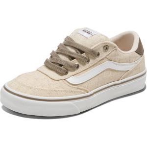 Vans Women’s Brooklyn Deluxe Low Top Sneaker(Natural Linen Classic Cream)