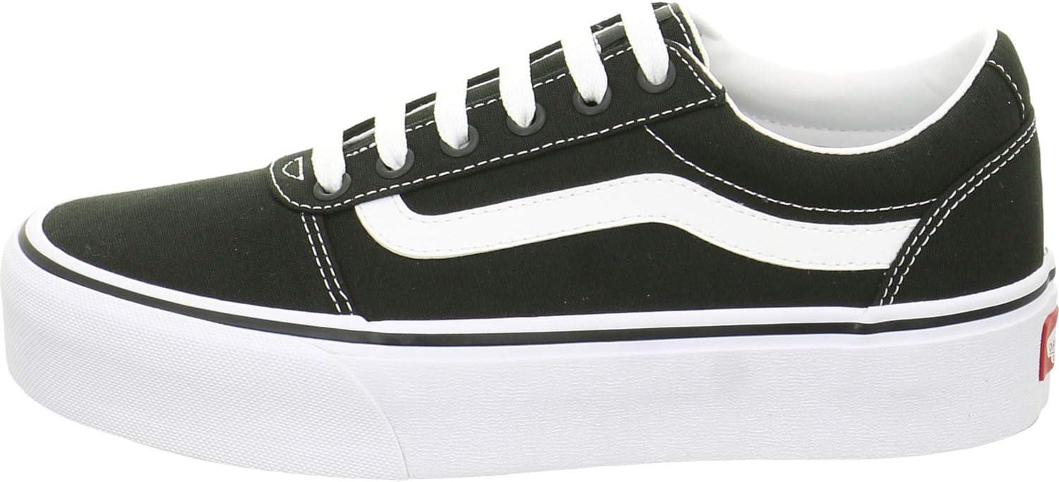 image:imageVans Womens Classic Slip On Platform SneakersCanvas Black White