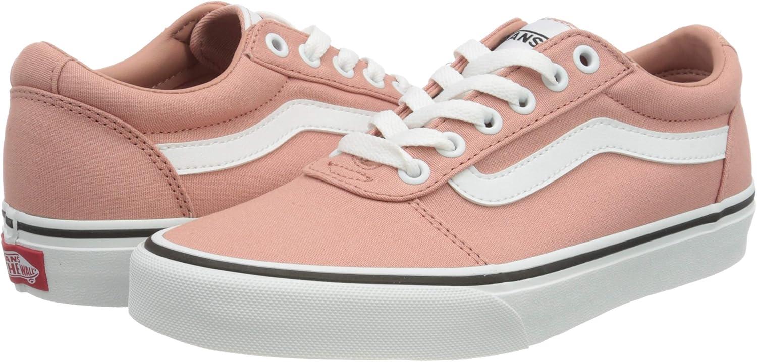image:imageVans Womens Classic Slip On Platform SneakersCanvas Rose Dawn White
