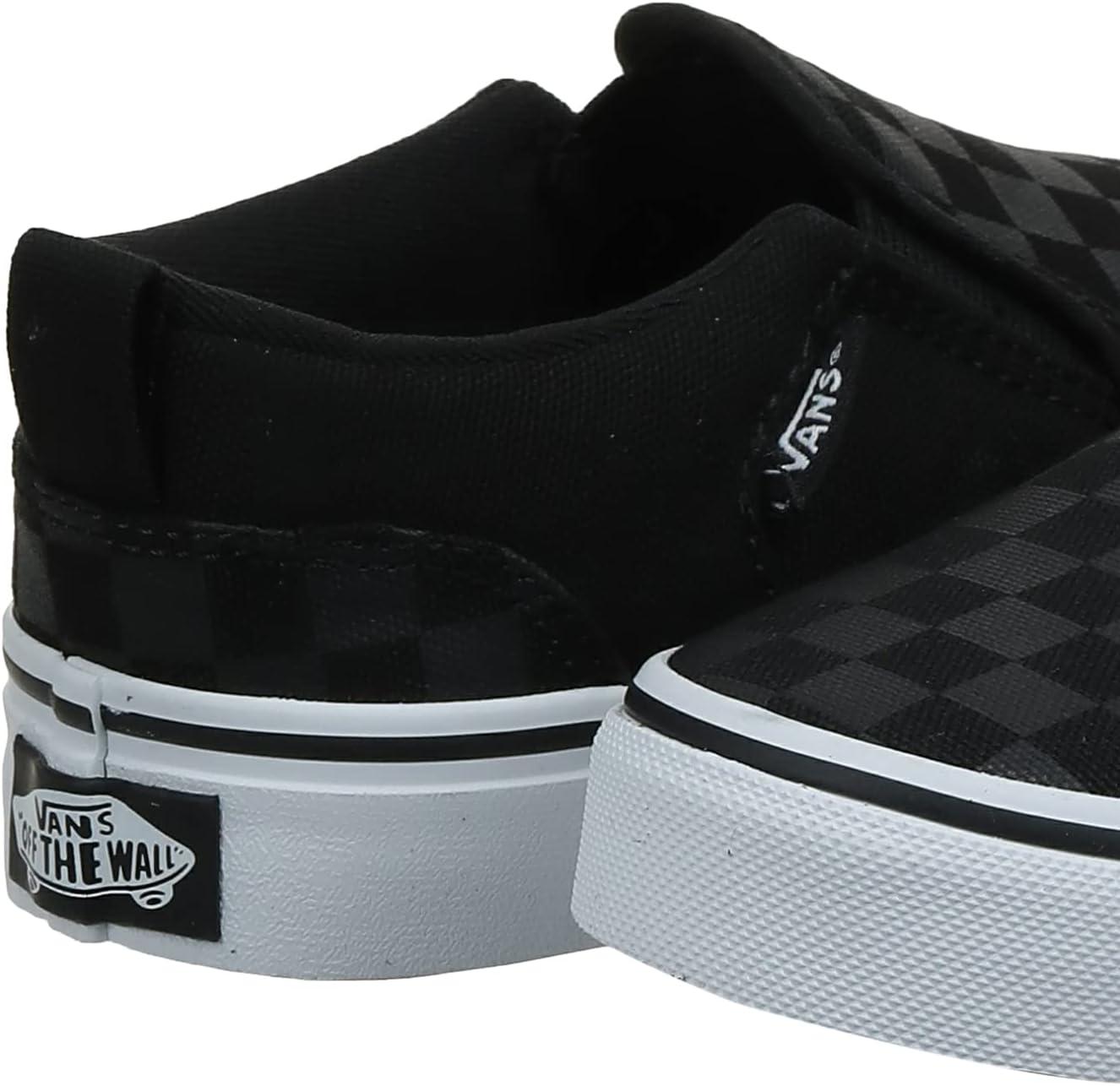 image:imageVans Womens Classic Slip On Platform SneakersChecker Black Black