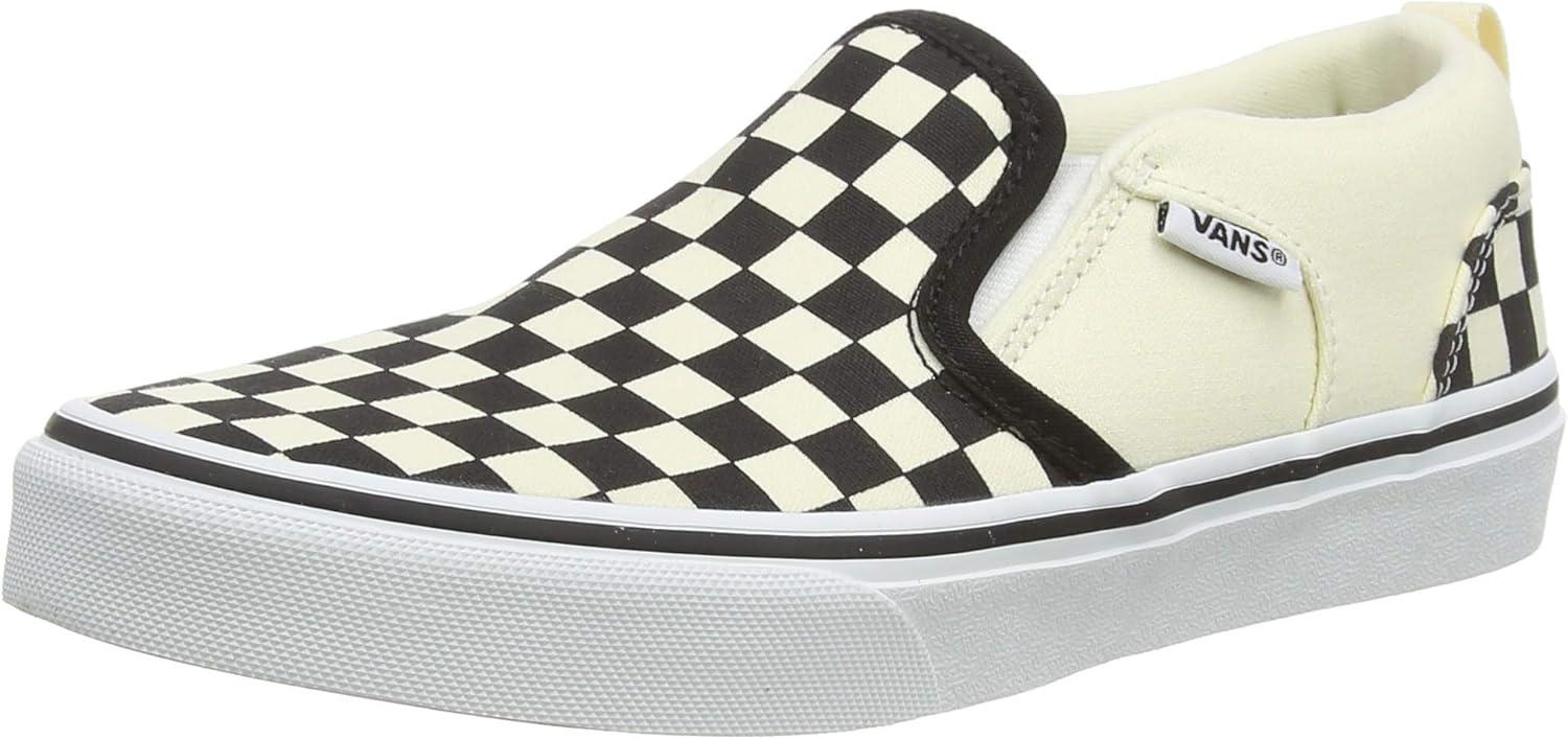 image:imageVans Womens Classic Slip On Platform SneakersCheckers Black Natural