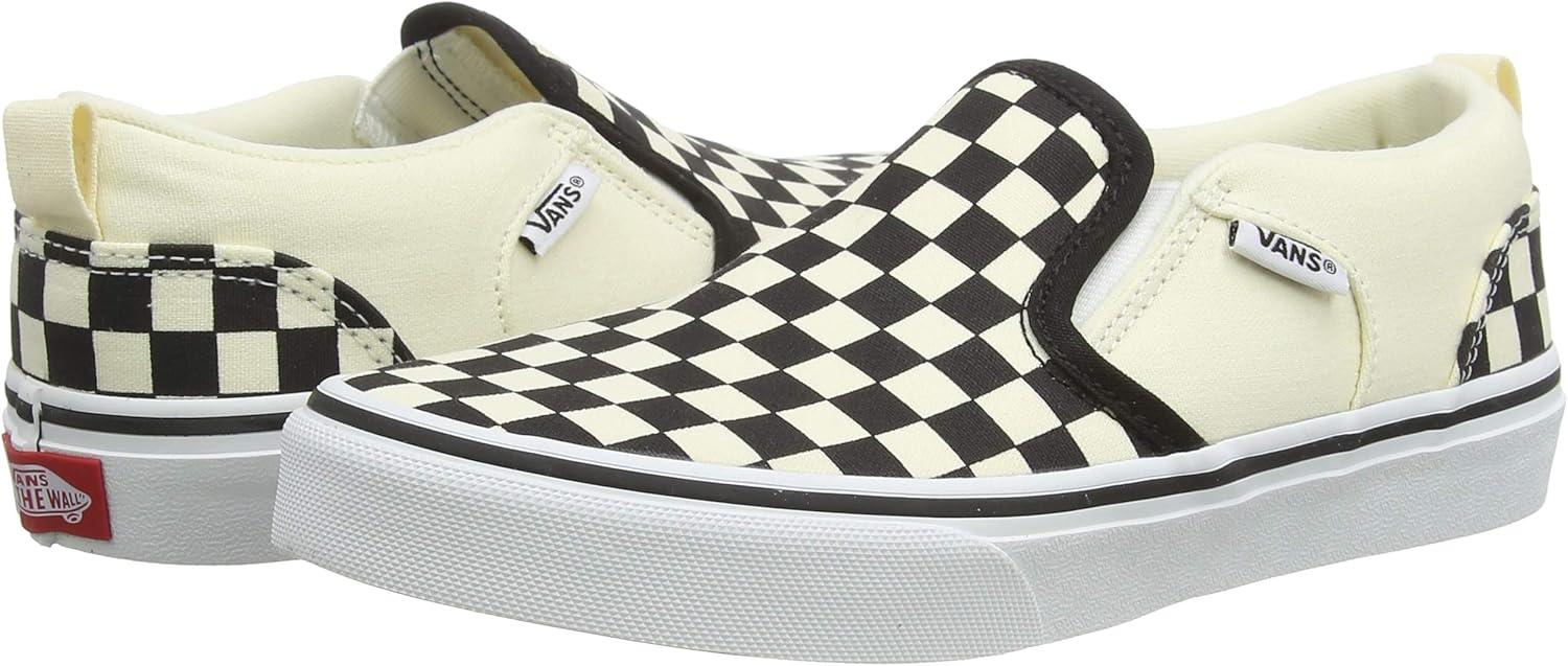 image:imageVans Womens Classic Slip On Platform SneakersCheckers Black Natural