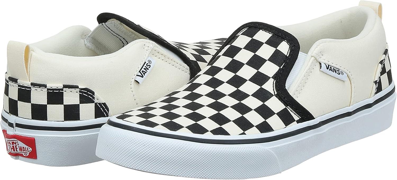 image:imageVans Womens Classic Slip On Platform SneakersCheckers Black Natural