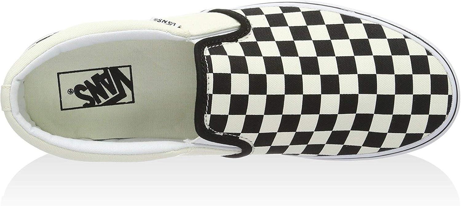 image:imageVans Womens Classic Slip On Platform SneakersCheckers Black Natural Ipd