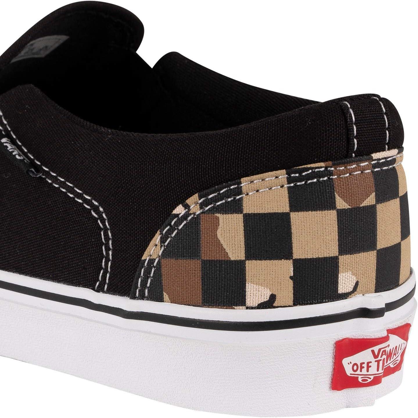 image:imageVans Womens Classic Slip On Platform SneakersMulticolour Camo Check Black White W4r