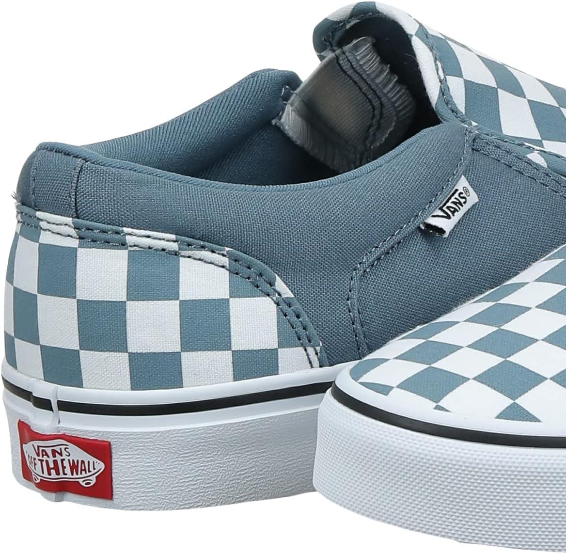 image:imageVans Womens Classic Slip On Platform SneakersMulticolour Checkerboard Blue Mirage White W50