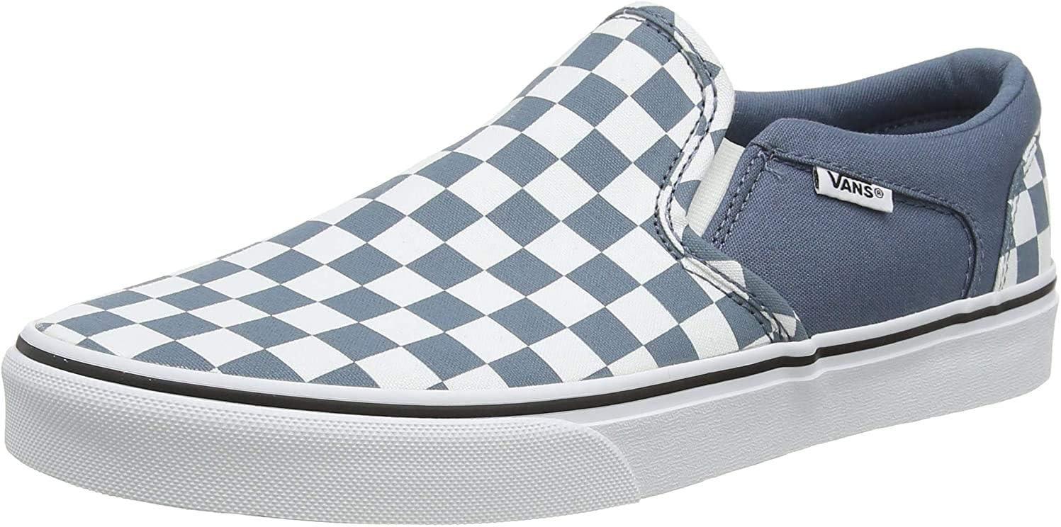 image:imageVans Womens Classic Slip On Platform SneakersMulticolour Checkerboard Blue Mirage White W50