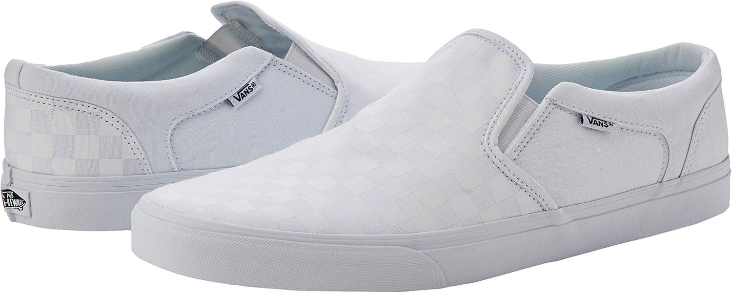 image:imageVans Womens Classic Slip On Platform SneakersWhite Checkerboard White White W51