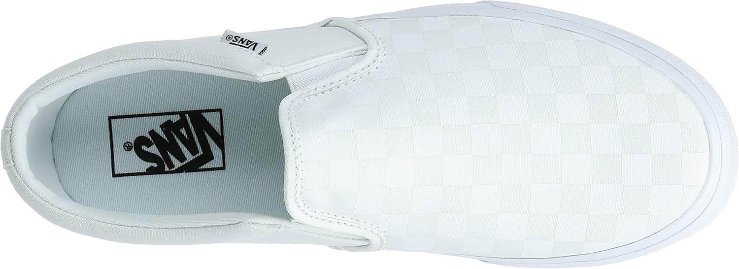image:imageVans Womens Classic Slip On Platform SneakersWhite Checkerboard White White W51