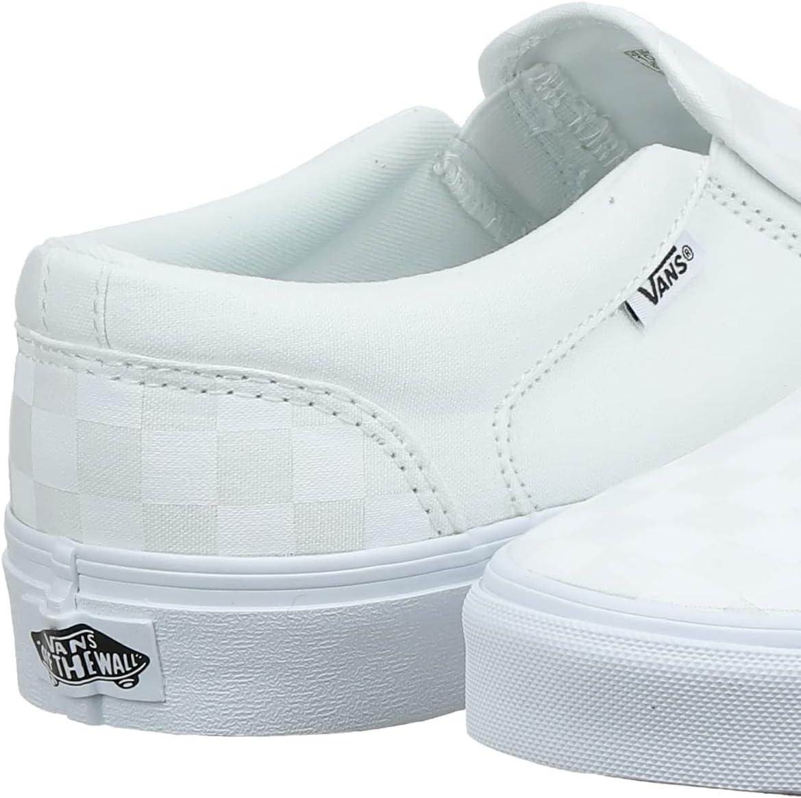 image:imageVans Womens Classic Slip On Platform SneakersWhite Checkerboard White White W51