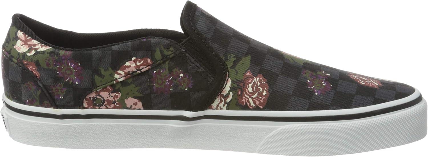 image:imageVans Womens Lowtop Trainers SneakerFlowers Checks Black