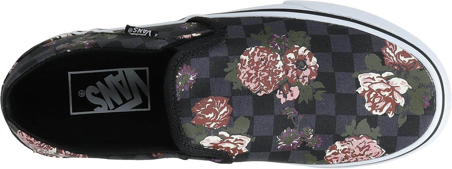 image:imageVans Womens Lowtop Trainers SneakerFlowers Checks Black