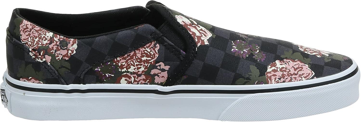 image:imageVans Womens Lowtop Trainers SneakerFlowers Checks Black