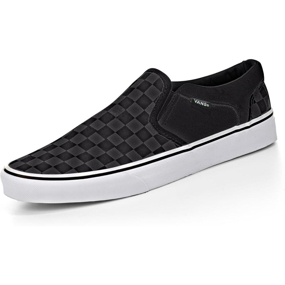 image:imageVans Womens Classic Slip On Platform SneakersBlack Checkers Black Black