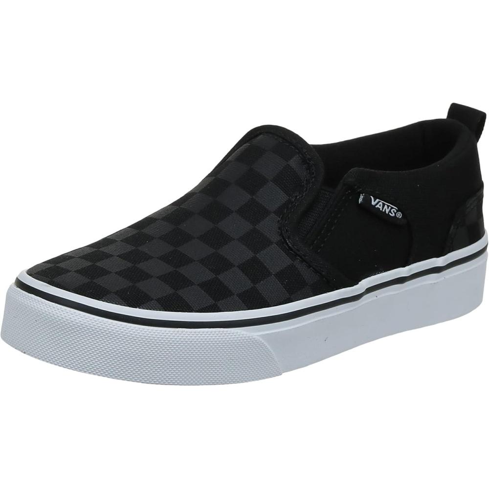 image:imageVans Womens Classic Slip On Platform SneakersChecker Black Black