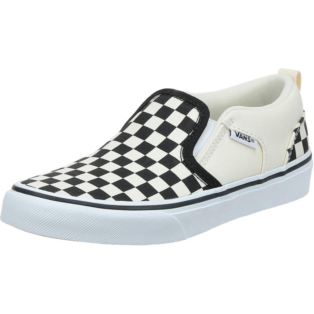 image:imageVans Womens Classic Slip On Platform SneakersCheckers Black Natural
