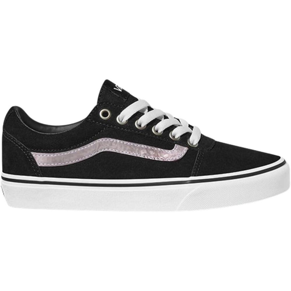 image:imageVans Womens Classic Slip On Platform SneakersMetallic Sidestripe Black