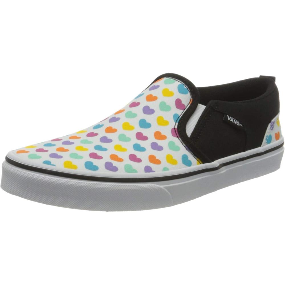image:imageVans Womens Classic Slip On Platform SneakersMulticolor Hearts MultiWhite