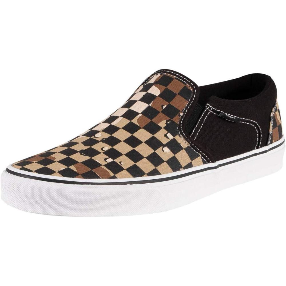 image:imageVans Womens Classic Slip On Platform SneakersMulticolour Camo Check Black White W4r