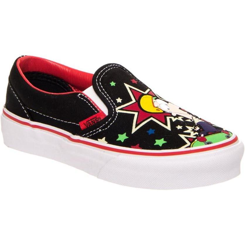 image:imageVans Womens Classic Slip On Platform SneakersPhineas Ferb BlackTrue White