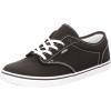 Vans Women’s Atwood Shoe – Low-Top Fashion Sneakers for Work & Everyday Wear. (Canvas) Black/White. 8.5