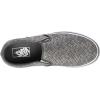 Vans Women’s Classic Slip On Platform Sneakers(Otw Logo Pewter White)