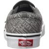 Vans Women’s Classic Slip On Platform Sneakers(Otw Logo Pewter White)
