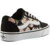 Vans Women’s Classic Slip On Platform Sneakers(Palm Floral Black White)