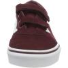 Vans Women’s Classic Slip On Platform Sneakers(Red Suede Canvas Port Royale White U1a)