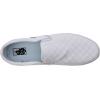 Vans Women’s Classic Slip On Platform Sneakers(White Checkerboard White White W51)