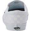 Vans Women’s Classic Slip On Platform Sneakers(White Checkerboard White White W51)