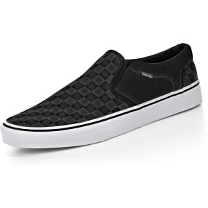 Vans Women’s Classic Slip On Platform Sneakers(Black Checkers Black Black)