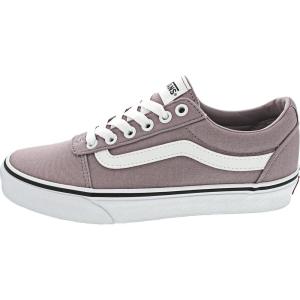 Vans Women’s Classic Slip On Platform Sneakers(Canvas Purple Dove White)