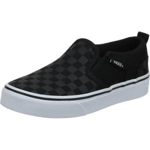 Vans Women’s Classic Slip On Platform Sneakers(Checker Black Black)